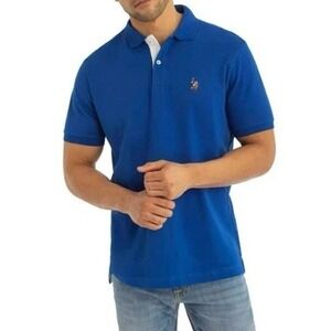 U.S. Polo Shirt ASSN Luxury Feel Men's Size Large Royal Blue Old Money Pony Golf
